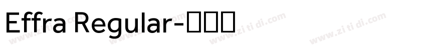 Effra Regular字体转换